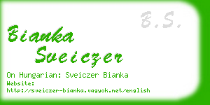 bianka sveiczer business card